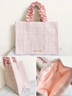 新品未使用　FURLA ツイード トートバッグ ERA smallピンク系 新品未使用 FURLA ツイード トートバッグ ERA smallピンク系 - メルカリ