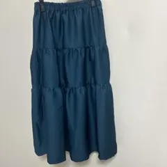 新品　ティアードデザイン ロングスカート