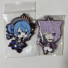 【ホロライブ】星街すいせい 猫又おかゆ カプセルラバーストラップ2点セット 美品
