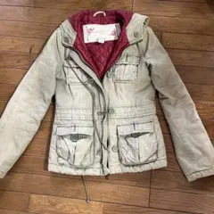 ABERCROMBIE&FITCH コットンミリタリーコート  カーキ☆