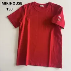 ミキハウス　半袖　シャツ　Tシャツ　赤　ロゴ　胸ポケット　春　夏のサムネイル