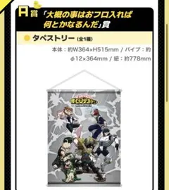 僕のヒーローアカデミア/タペストリー/現物は2、3枚目