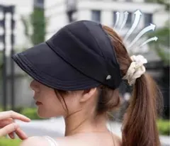 LINOR　サンバイザー　ブラック　UVカット