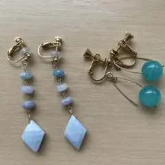 ハンドメイド　イヤリングセット