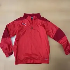 PUMA ハーフジップ ウィンドブレーカー レッド（140)
