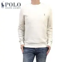 POLO RALPHLAUREN メッシュコットンクルーネックスウェットシャツ