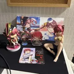 ホロライブ 宝鐘マリン JOYSOUND コラボコースター　フィギュア2点のサムネイル