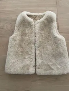 ZARA フェイクファー リバーシブル ベスト 120