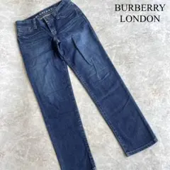 BURBERRY LONDON コットン 伸縮性 スリムテーパード デニムパンツ