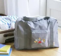 新品　限定品ムーミンたためてBIGなボストンバッグ グレー　リトルミィ宝島社