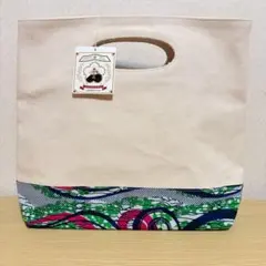 新品 富士金梅 アフリカンテキスタイル 帆布トートバッグのサムネイル