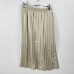 美品 UNIQLO ユニクロ アシンメトリープリーツスカート ゴム 上品 万能