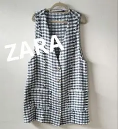 ZARA ザラ ツイード ベスト ジレ オケージョン