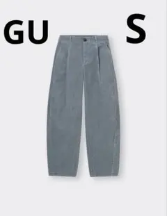GU ジーユー バレルレッグパンツ コーデュロイパンツ S