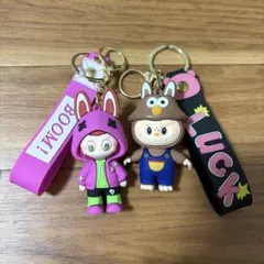 ラブブ風 キャラクターキーホルダー