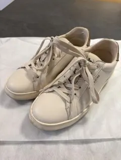 COACH ホワイトレザースニーカー