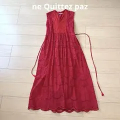 新品 マイストラーダ カットワークワンピース 赤 S - メルカリ