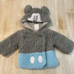 Disney ミッキー アウター ボア コート ジャンパー 70cm