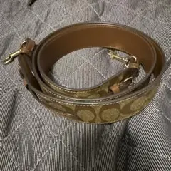 COACHショルダーバッグ用ストラップ ブラウンゴールド