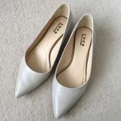 【最終お値下げ変更中！】 coenレディースパンプス ベージュ　Ｌ