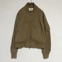 チャオパニック ブルゾン ジャンパー アウター Wジップ 無地 ブラウン F