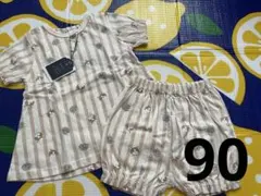 Cottoli ベビーパジャマ 猫柄 セットアップ　90サイズのサムネイル