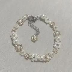 ビーズブレスレット　ハンドメイド