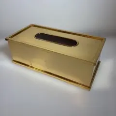 ティッシュボックス　ティッシュケース ゴールド 金色 金運UP