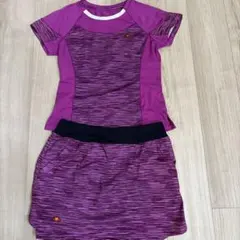 ellesse テニスウェア 上下セット パープル