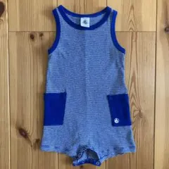 プチバトー　ノースリーブ　ロンパース 67センチ