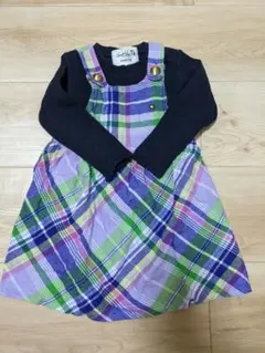 Arnold Palmer 女の子用ワンピース＆長袖ロングＴシャツセット 95