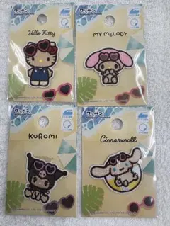 サンリオ　日焼けワッペン　4枚セット