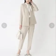 OPAQUE.CLIP Vネックジャケット パンツ セットアップ イージーケア