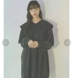 merry jenny レースフリルカラーミニワンピース