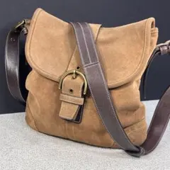 COACH suede leather shoulder bag SOHO