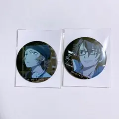 アニメ K ビジュアルスクエア缶バッジ 八田美咲 伏見猿比古 即購入