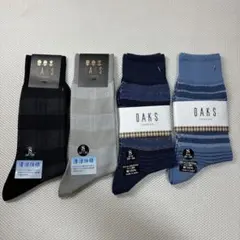 【未使用品】DAKS メッシュ クルーソックス 4足セットのサムネイル