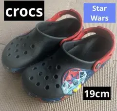 crocs クロックス　スターウォーズ　ブラック　黒　キッズ　ジュニア　19cm