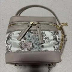 美品】モネ 睡蓮 プリント ショルダーバッグ 水色 - メルカリ