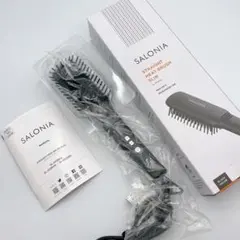 未使用✨SALONIA ストレートヒートブラシ スリム ブラック