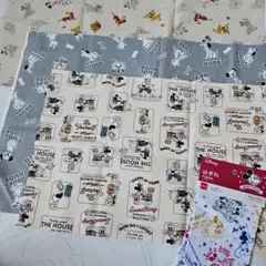 101匹わんちゃん　ミッキー　ミニー 生地まとめ売り　犬　ディズニー　手芸