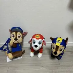 新品　パウ・パトロール ぬいぐるみ ３体セット　リュック