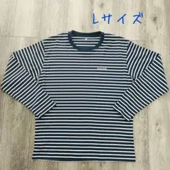 mont-bell ストライプ柄 Lサイズ 長袖カットソー Tシャツ