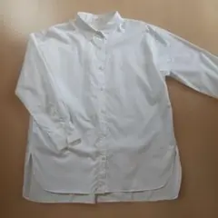 【訳あり美品】IENA オーバーサイズ コットンシャツ 白 ラウンドヘム