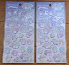 ぷくっとシール☆キキララ リトルツインスターズ サンリオ 　2枚セット