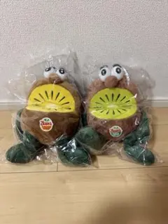 ゼスプリ キウイブラザーズ ぬいぐるみ グリーン ゴールド 中サイズ 役