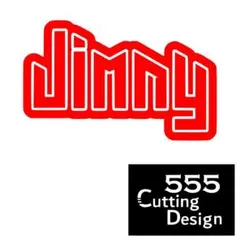 JIMNY ジムニー マウンテンロゴ カッティングステッカー赤