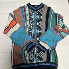 激レア 古着 coogi クージー 立体 編込み 3Dニット 即完売モデル