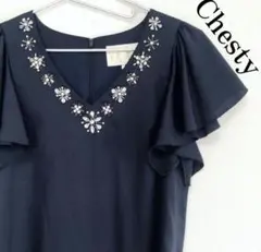 【Chesty】チェスティ✳︎ビジューがかわいいワンピース✳︎1sizeのサムネイル