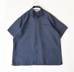INDIVIDUALIZED SHIRTS　アメリカ製　麻リネン100%シャツMのサムネイル
